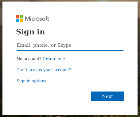 Enter Your Outlook Email Address